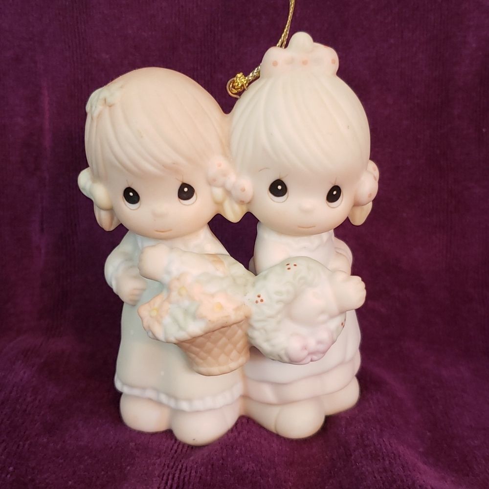 Vintage Precious Moments "To My Forever Friend" Porcelain Ornament #113956
